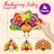 4E's Novelty Turkey Craft Kit, 4 Pcs Thanksgiving Crafts Kits for Kids, Thankful Turkey Activity, Turkeys Arts and Crafts for Ages 3+, Friends Giving Kids Craft With Designing Elegant